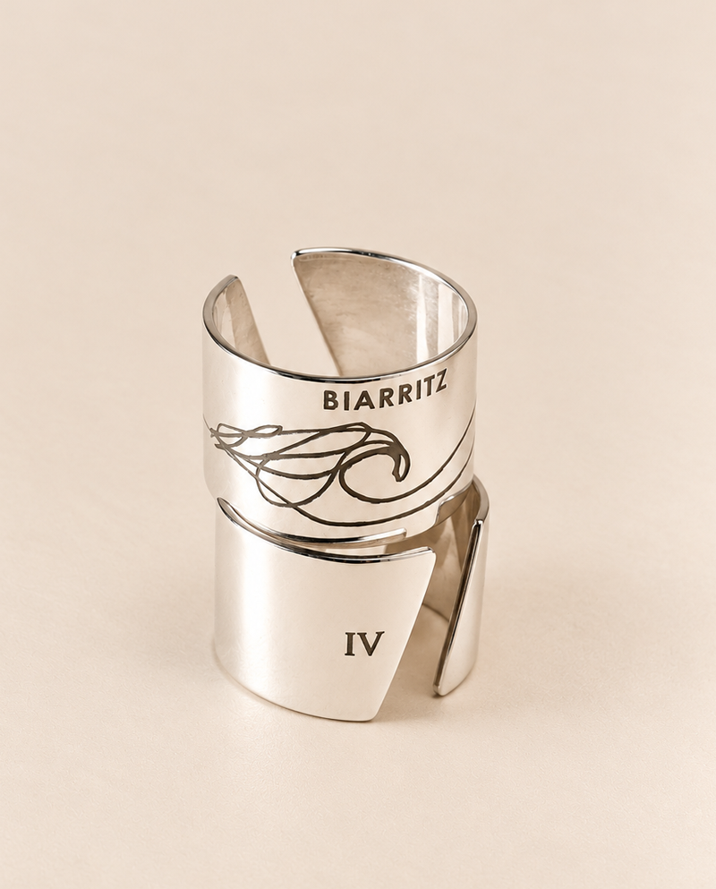 Bague Argent Vague du Monde