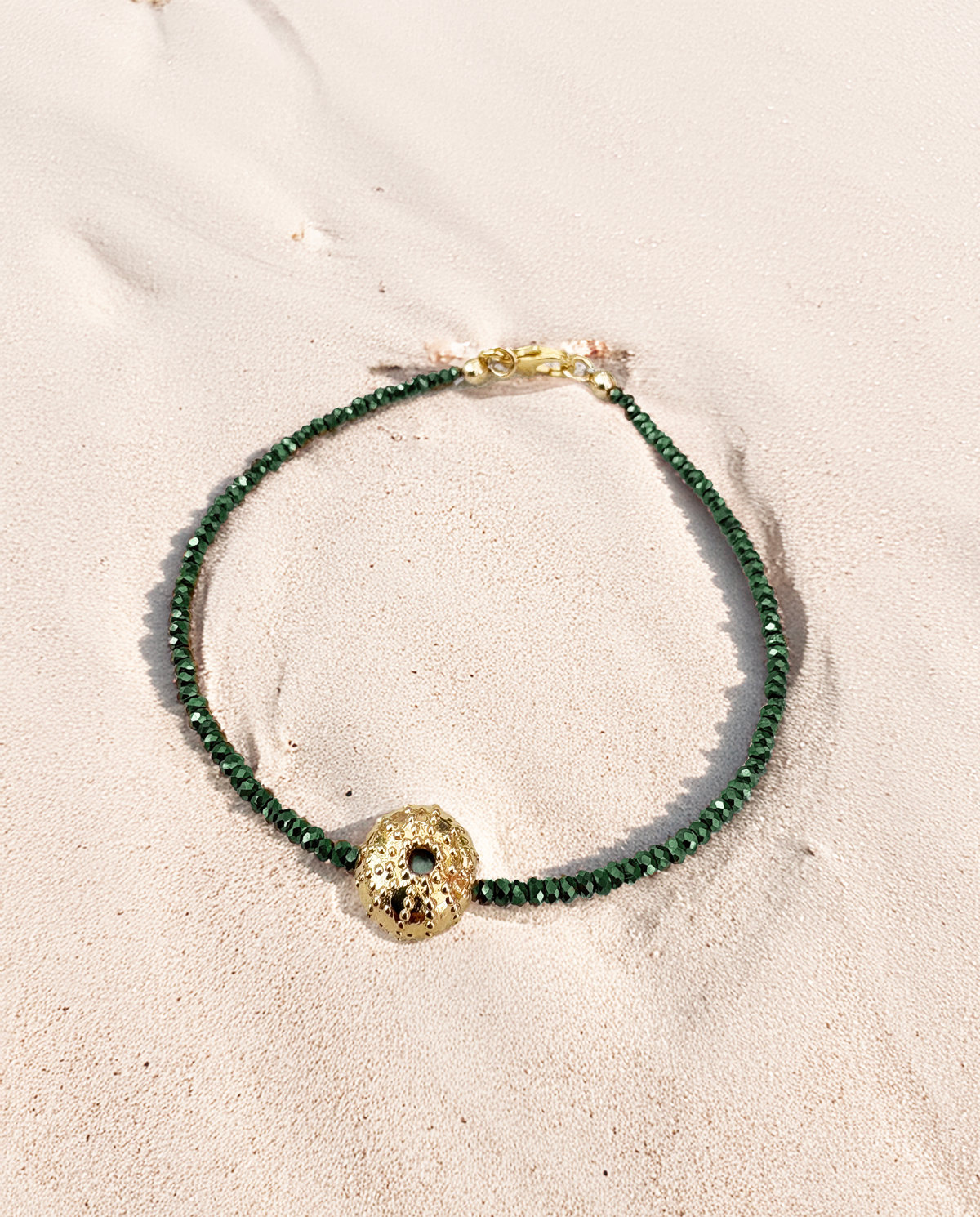Bracelet Oursin Talisman – perle cachée lagon